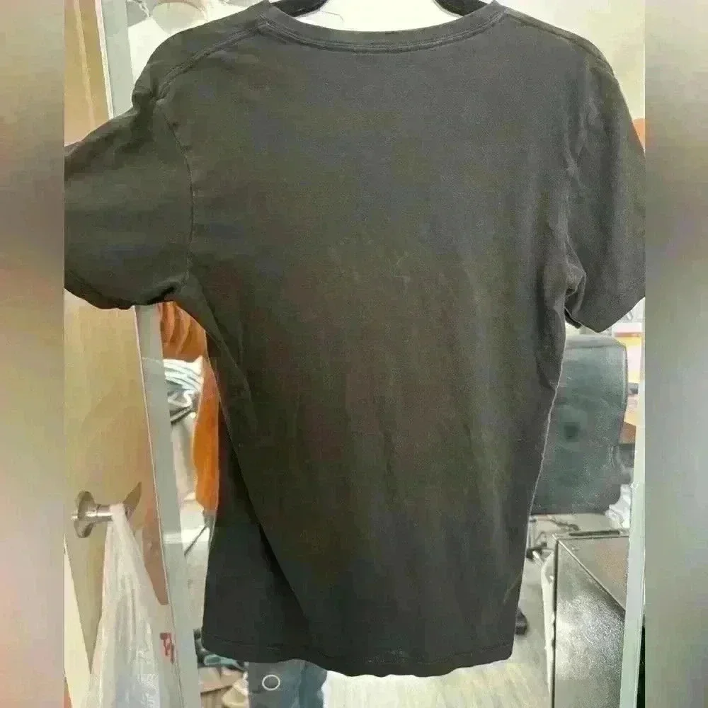 True Religion V Neck T Shirt Skull Small